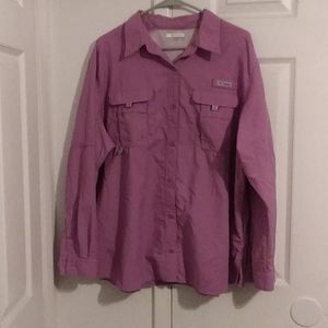 Columbia button long sleeve